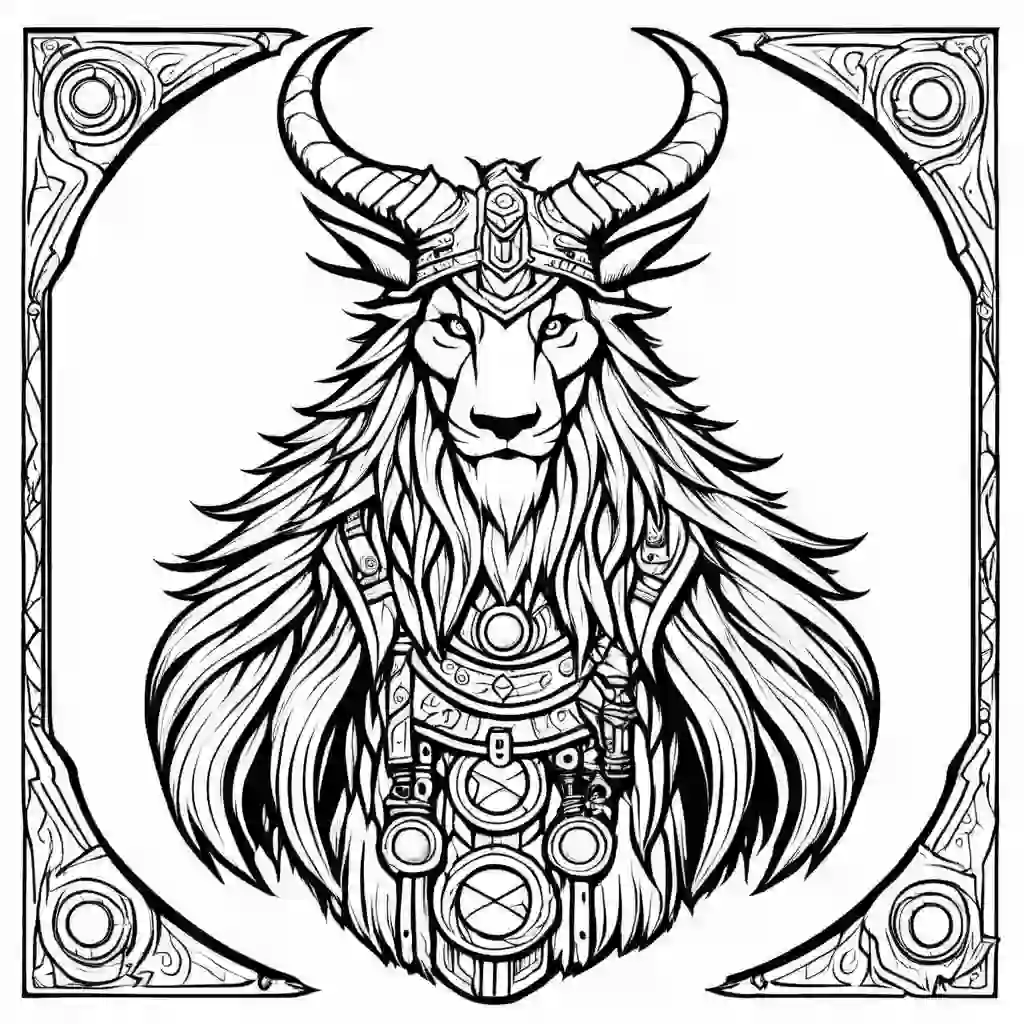 Druid's Totem coloring pages